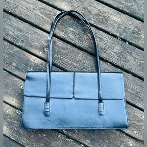 ALFANI Vintage Y2K Black Genuine Leather Purse